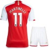 Conjunto (Camiseta+Pantalón Corto) Arsenal 2023-24 Martinelli 11 Primera Equipación - Niño